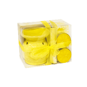 Ароманабор Солнце Аромалампа и 2 свечи желтый