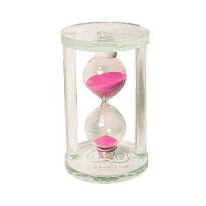 Часы песочные 5 минут Love 11,5 см некондиция розовый песок