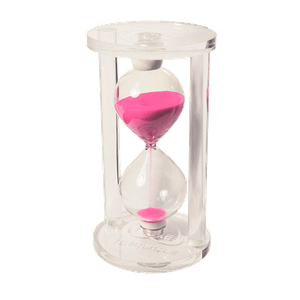 Часы песочные 10 минут Love 14,5 см розовый песок