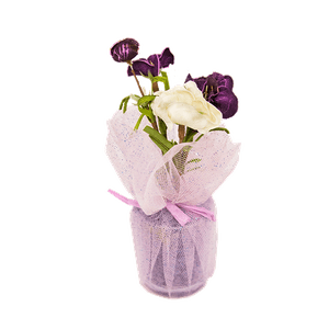 Ароматизатор Цветок 20 см фиолетовый стекло