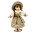 Кукла Леди Весна 32 см платье клетка бело-коричневое в ассортименте