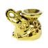 Аромалампа Слоник Цветок 13х10 см золото