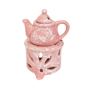 Аромалампа Чайничек 10х15 см розовая