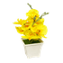 Букет декоративный Орхидеи 20 см желтый