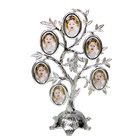 Фоторамка Древо на 6 фото 27 см некондиция овал серебро