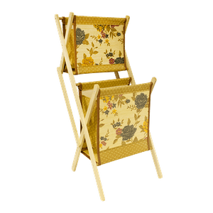 Корзинка для хранения складная 2 яруса 34х85 см Пионы