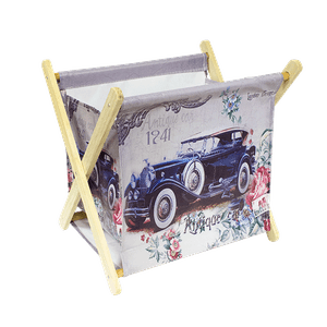 Корзинка для хранения складная 32х34х24 см Ретроавтомобиль