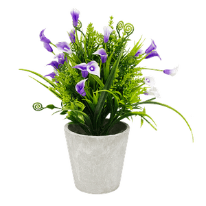Цветы декоративные Каллы 25 см фиолетовые