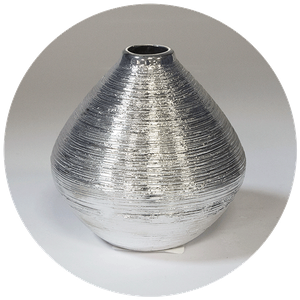 Вазочка Конус 11 см серебро