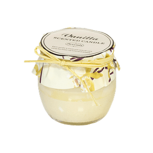 Свеча ароматическая в баночке 6 см Ванильное мороженое белая