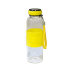 Бутылка для напитков 420 мл желтая жаропрочное стекло
