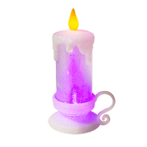 Свеча LED в подсвечнике 15 см белая