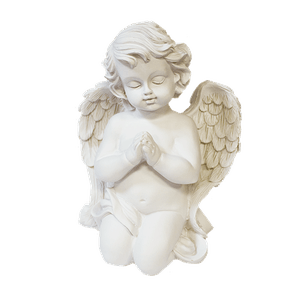 Ангел Молитва 16 см белый