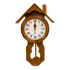 Часы интерьерные с маятником Домик 32х54 см дерево