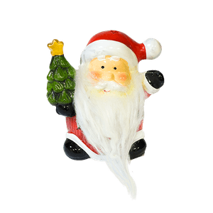 Дед Мороз с елкой 11х12 см подсветка
