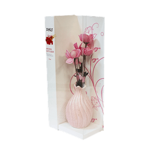 Ароматизатор Букет цветов в вазе с аромамаслом Лаванда 22 см розовый