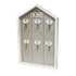 Ключница открытая на 6 ключей Home 20х30 см серый жемчуг