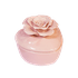 Шкатулка Сердце Роза 9х8 см розовая керамика