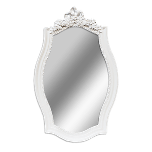 Зеркало в раме Розы 40х55 (30х50) см белое