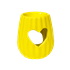 Аромалампа Сердце 10 см желтая