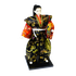 Самурай 30 см с веером чёрно-красное кимоно