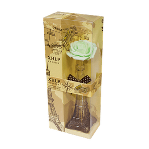 Ароматизатор Эйфелевая башня Роза с аромамаслом Лилия 21 см нежно-зеленый
