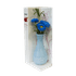 Ароматизатор Букет пионов в вазе с аромамаслом Роза 21 см голубой