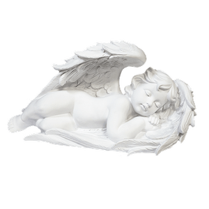 Ангел в крыле 33х16 см Сон белый лево