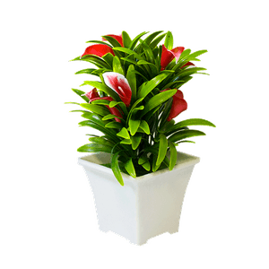 Букет декоративный Каллы 18 см красный