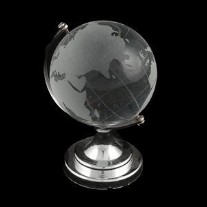 Глобус на подставке диаметр 6 см серебро