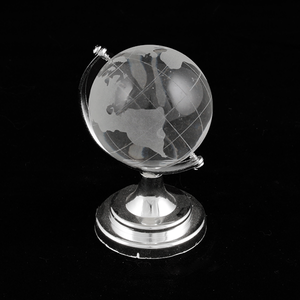 Глобус на подставке диаметр 5 см серебро