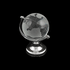Глобус на подставке диаметр 4 см серебро