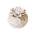 Шкатулка круглая 8х8 см Хризантема белая