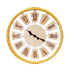 Часы настенные Римские цифры 50 см латунь бесшумный механизм