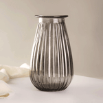 Ваза Лика 20 см серия Эконом дымчатая прозрачная