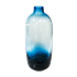 Ваза бутыль 32 см градиент синяя с заводскими дефектами