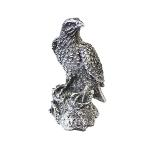 Орел на камне 8х15 см под черненое серебро