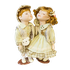 Куклы пара Поцелуй 32 см оливковый костюм