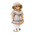 Кукла Леди Весна 32 см платье полоска бело-коричневое в ассортименте