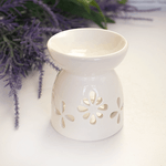 Аромалампа Классика 8,5 см серия Эконом Цветы белая