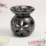 Аромалампа Космея 8 см серия Эконом черная с белым