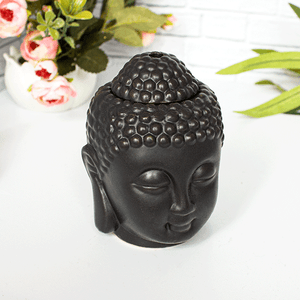 Аромалампа Будда 12 см черная серия Эконом