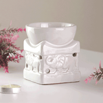 Аромалампа Караван слонов 9 см серия Эконом квадро белая