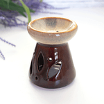 Аромалампа Лилия 8 см серия Эконом коричневая с бежевым