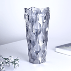 Ваза Каллиста 24 см серия Эконом  дымчатая с перламутром