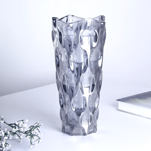 Ваза Каллиста 24 см серия Эконом  дымчатая с перламутром