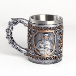 Кружка Рыцарь 430 мл серия Эконом черненое серебро с медью