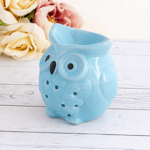 Аромалампа Сова 9 см серия Эконом голубая