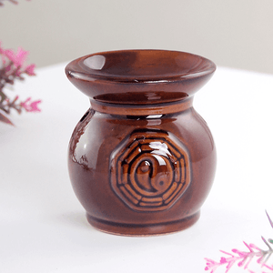 Аромалампа Инь Ян 8 см серия Эконом коричневая заливная