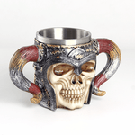 Кружка Череп с рогами 430 мл серия Эконом цветная
